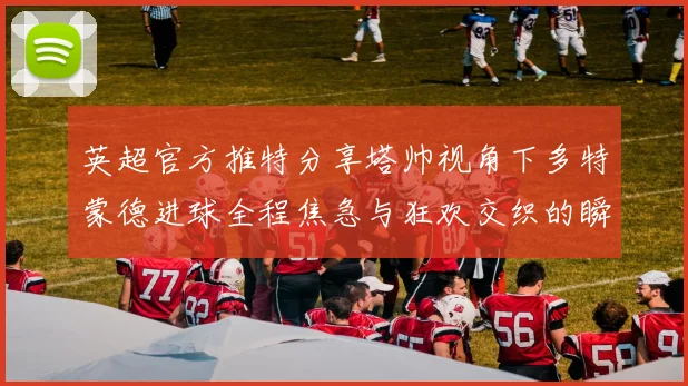 英超官方推特分享塔帅视角下多特蒙德进球全程焦急与狂欢交织的瞬间
